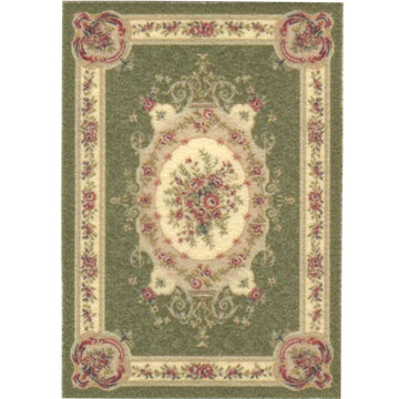1:48, 1/4" Scale Dollhouse Miniature Area Rug 2" x 2-7/8"