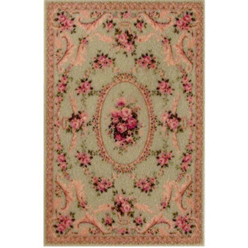 1:48, 1/4" Scale Dollhouse Miniature Area Rug 2-1/16" x  3-1/4"