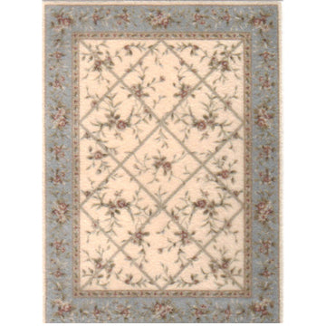 1:48, 1/4" Scale Dollhouse Miniature Area Rug 2-3/8" x 3-1/4"