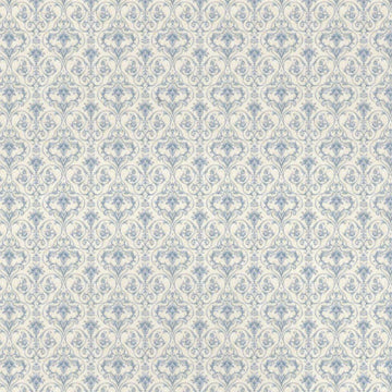 1:24, 1/2" Scale Dollhouse Miniature Wallpaper Blue & White (3 SHEETS)