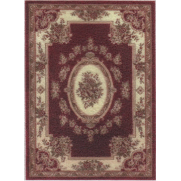 1:48, 1/4" Scale Dollhouse Miniature Area Rug 2-1/4" x 3-1/16"