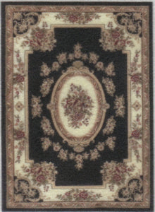 1:48, 1/4" Scale Dollhouse Miniature Area Rug 2-1/4" x 3-1/16"