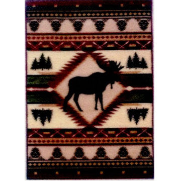 1:48, 1/4" Scale Dollhouse Miniature Area Rug 2" x 2-7/8"