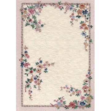 1:48, 1/4" Scale Dollhouse Miniature Area Rug 2-1/16" x 3"