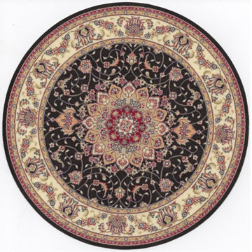 1:12, 1" Scale Dollhouse Miniature Area Rug 8" Round