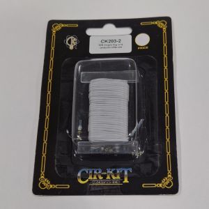 Cir-Kit Concepts 50' Single 32gauge Wire Conductor White Wire