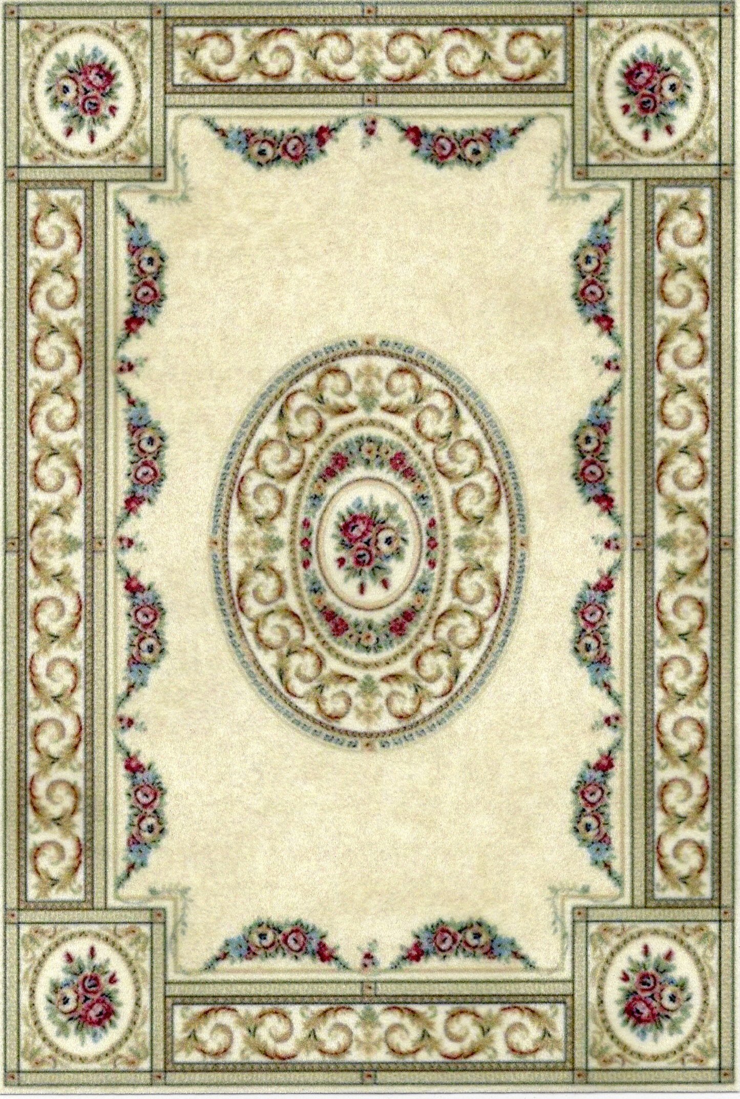 1:12, 1" Scale Dollhouse Miniature Area Rug 5" x 7-1/4"