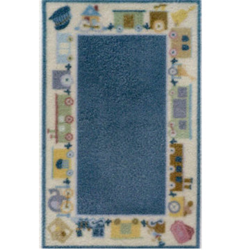 1:48, 1/4" Scale Dollhouse Miniature Area Rug 1-7/8" x 3"