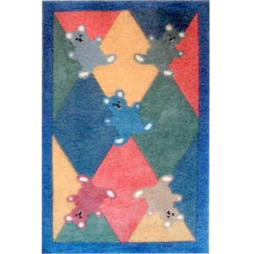 1:48, 1/4" Scale Dollhouse Miniature Area Rug 1-3/4" x 2-5/8"