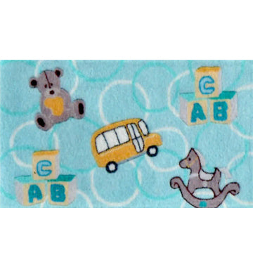 1:48, 1/4" Scale Dollhouse Miniatue Area Rug 1-5/8" x 2-11/16"