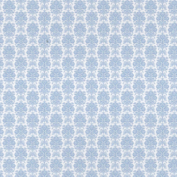 1:24, 1/2" Scale Dollhouse Miniature Wallpaper Blue & White (3 SHEETS)