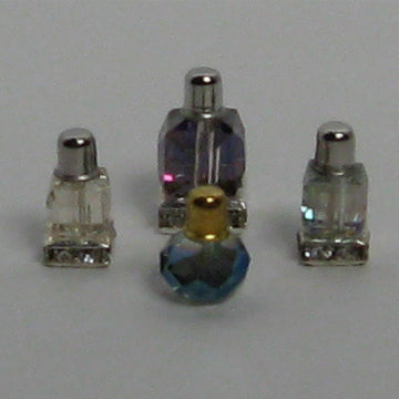 1:12, 1" Scale Dollhouse Miniature Perfume Bottles (4) Set 3