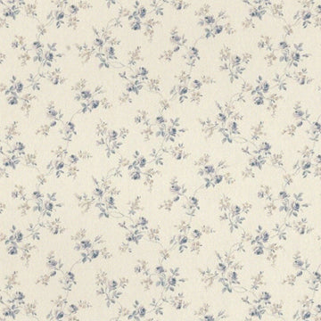 1:24, 1/2" Scale Dollhouse Miniature Wallpaper Blue on Cream (3 SHEETS)