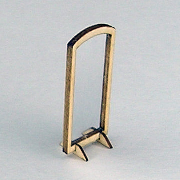1:48, 1/4" Scale Dollhouse Miniature Furniture Kit Arched Mirror