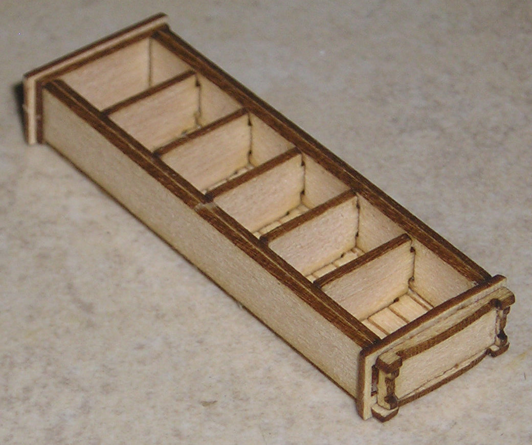 1:48, 1/4" Scale Dollhouse Miniature Furniture Kit Tall Bookcase Signature Series