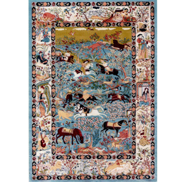 1:12, 1" Scale Dollhouse Miniature Area Rug 7" x 10"