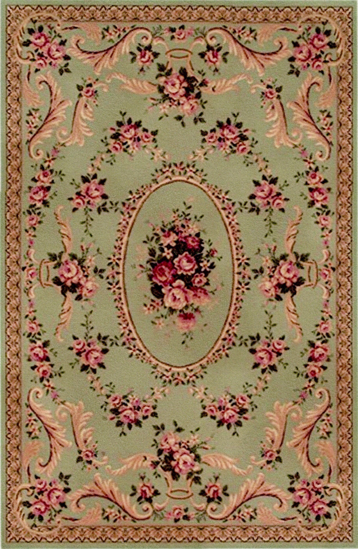 1:12, 1" Scale Dollhouse Miniature Area Rug 7" x 10"