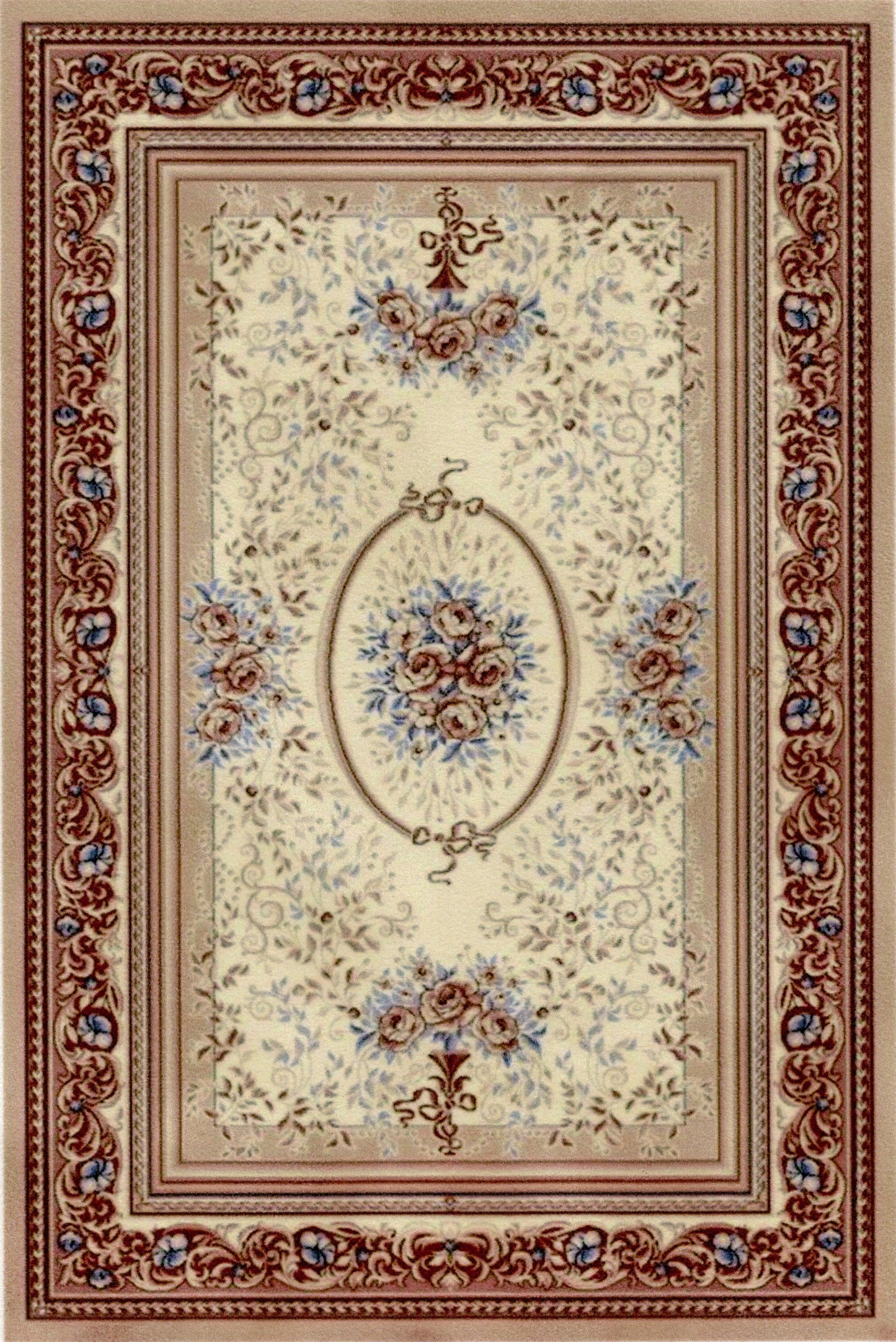 1:12, 1" Scale Dollhouse Miniature Area Rug 6-5/8" x 9-7/8"