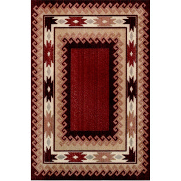1:24, 1/2" Scale Dollhouse Miniature Area Rug 3-1/2" x 5-1/4"