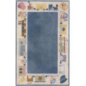 1:24, 1/2" Scale Dollhouse Miniature Area Rug 3-1/8" x 5"