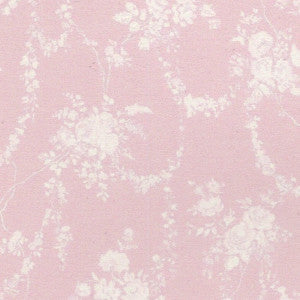 1:12, 1" Scale Dollhouse Miniature Wallpaper Pink Floral Swag (3 sheets)