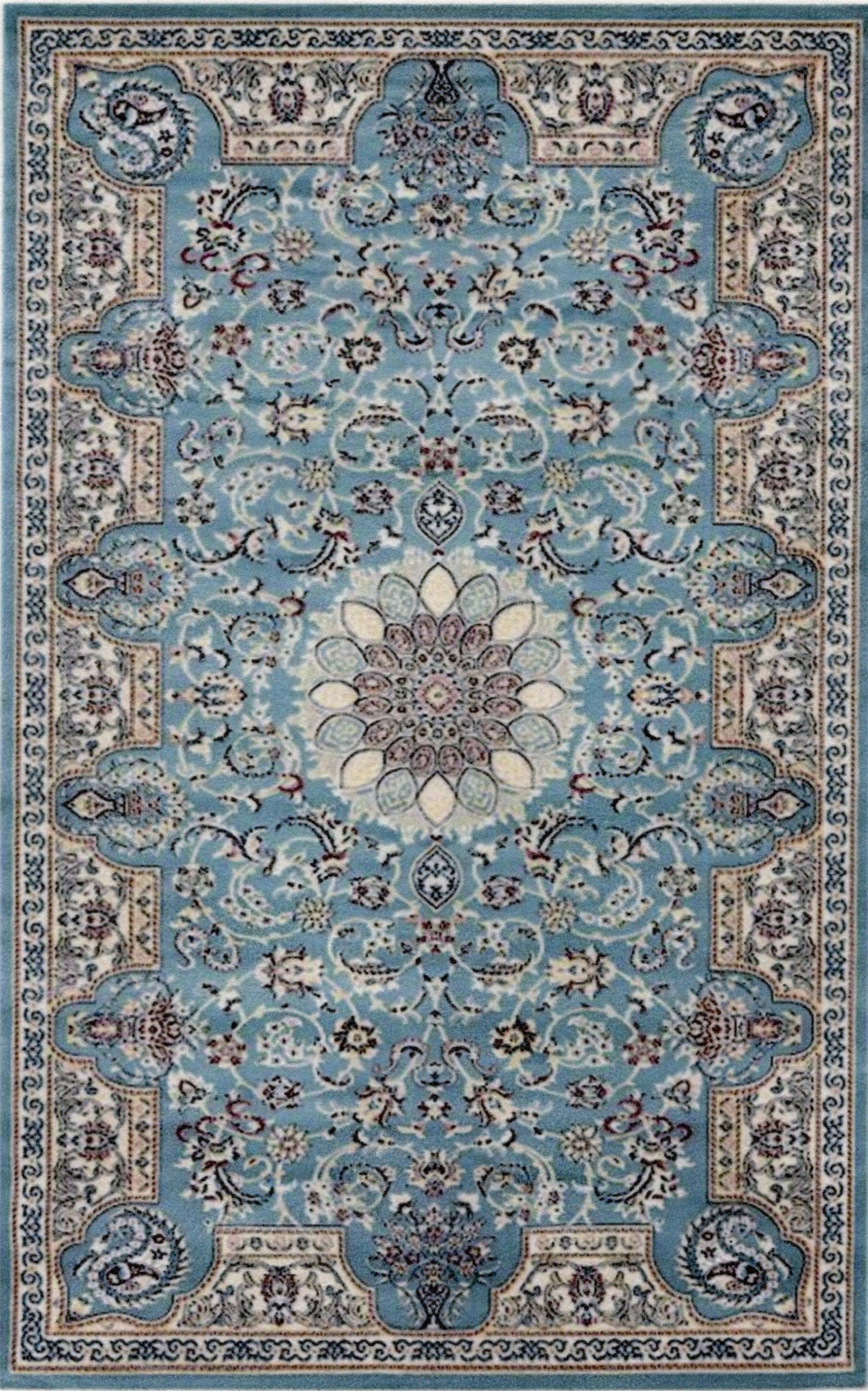 1:12, 1" Scale Dollhouse Miniature Area Rug 6-1/8" x 9-3/4"