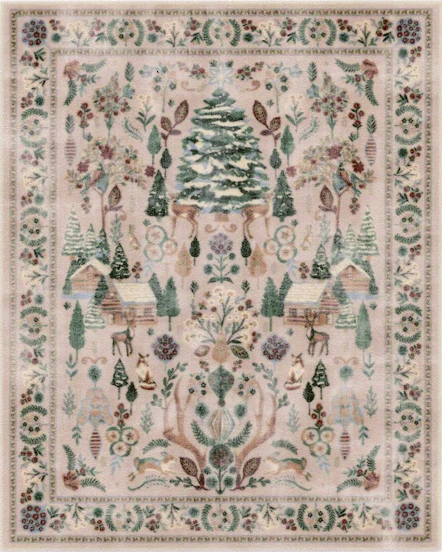 1:12, 1" Scale Dollhouse Miniature Area Rug 7-3/8" x 9-3/8"