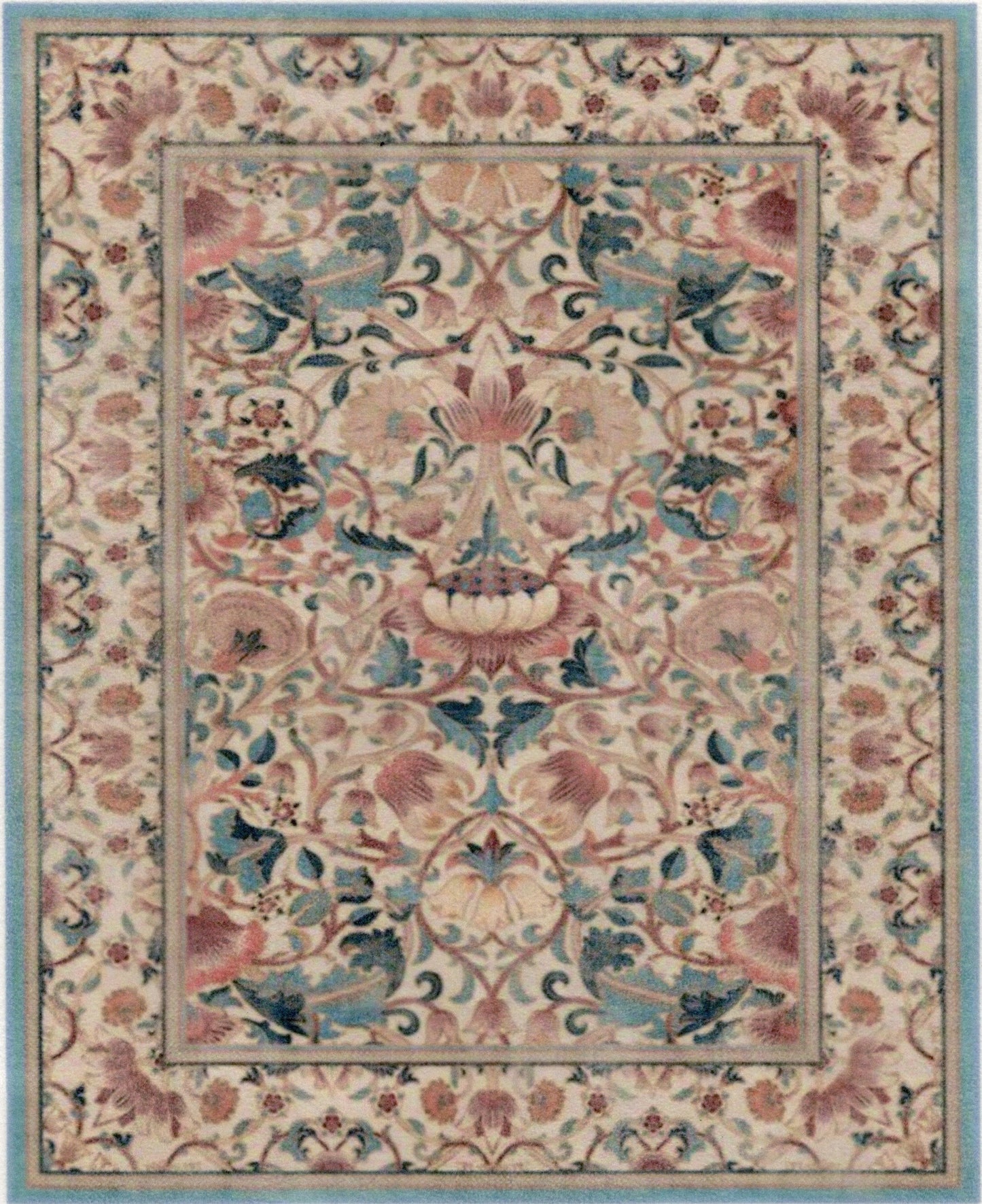 1:12, 1" Scale Dollhouse Miniature Area Rug 7-1/8" x 8-3/4"