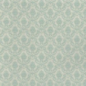 1:48, 1/4" Scale Dollhouse Miniature Wallpaper Lt Green Damask