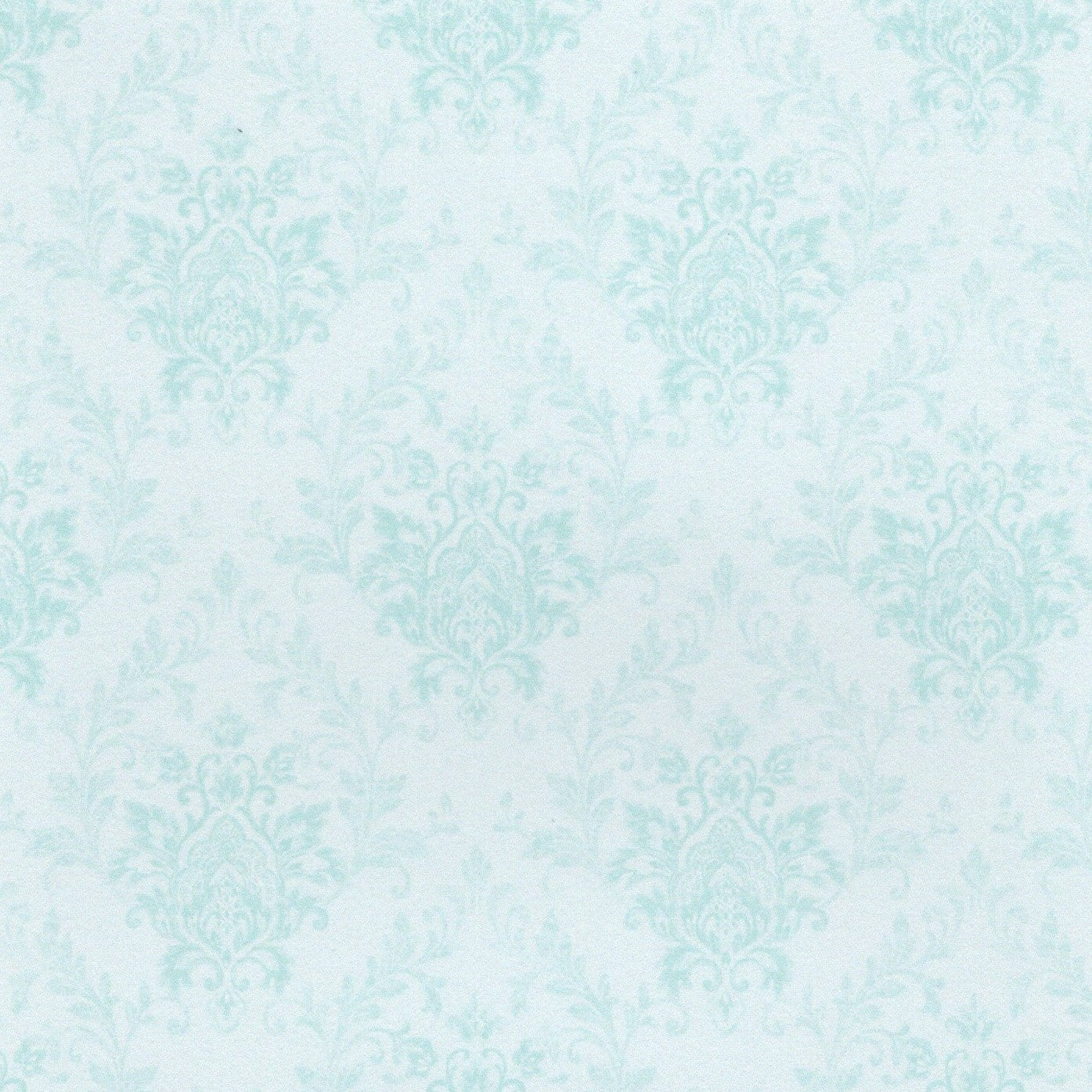 1:12 Scale Dollhouse Wallpaper Lt Teal Damask (3 sheets)
