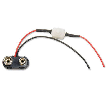 Dollhouse Miniature 9V Battery Clip Snap on Connector with switch