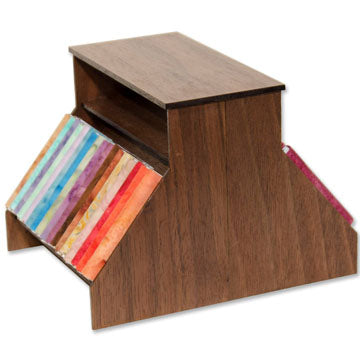 1:12, 1" Scale Dollhouse Miniature Fabric Island Display Kit Walnut