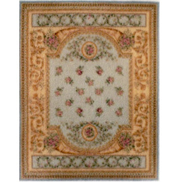 1:48, 1/4" Scale Dollhouse Miniature Area Rug 2-1/2" x 3-3/16"