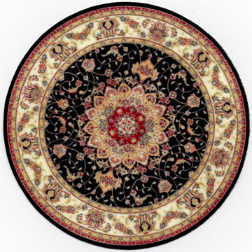 1:24, 1/2" Scale Dollhouse Miniature Area Rug 4" Round