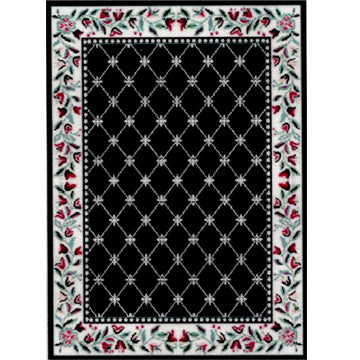 1:24, 1/2" Scale Dollhouse Miniature Area Rug 3-3/8" x 4-5/8"