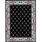 1:24, 1/2" Scale Dollhouse Miniature Area Rug 3-3/8" x 4-5/8"