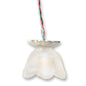 1:48, 1/4" Scale Dollhouse Miniature Light Ceiling Fixture Frosted Shade