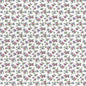 1:48, 1/4" Scale Dollhouse Miniature Wallpaper Pink & Purple Rose Floral