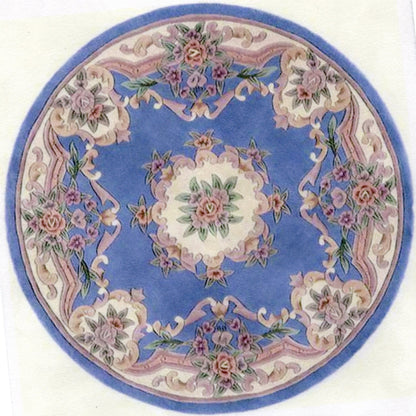 1:12, 1" Scale Dollhouse Miniature Round Area Rug 8"