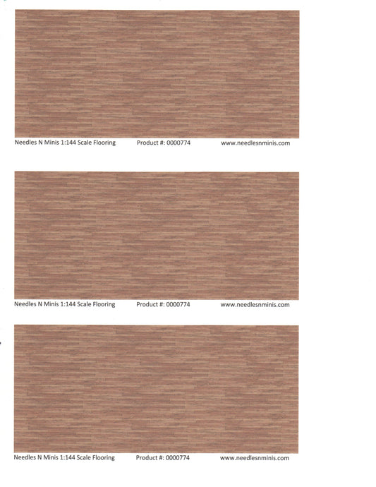1:144 Scale Hardwood Flooring Paper