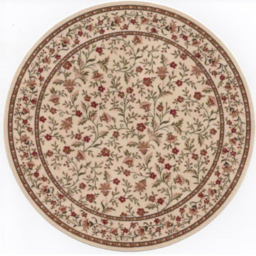 1:12, 1" Scale Dollhouse Miniature Area Rug 8" Round