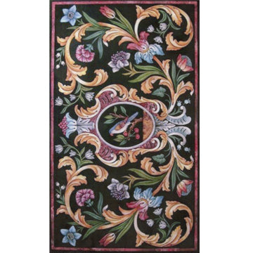 1:12, 1" Scale Dollhouse Miniature Area Rug 6-1/4" x 10-1/2"