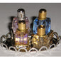 1:12, 1" Scale Dollhouse Miniature Oval Perfume Tray w/4 Perfume Bottles