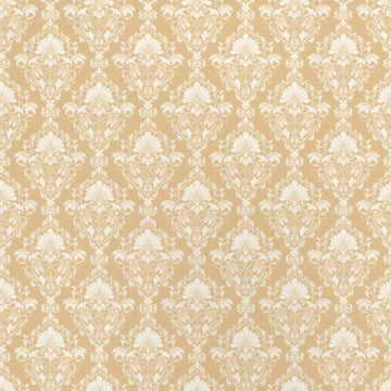 1:12, 1" Scale Dollhouse Miniature Wallpaper Golden Yellow Damask (3 sheets)