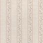 1:12, 1" Scale Dollhouse Miniature Wallpaper Beige Floral Stripe (3 sheets)
