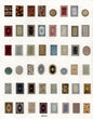 1:144 Scale Dollhouse Miniature Sheet of Area Rugs