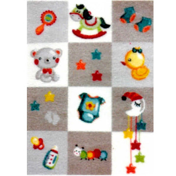 1:48, 1/4" Scale Dollhouse Miniature Area Rug 2" x 2-11/16"