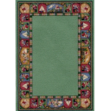 1:24, 1/2" Scale Dollhouse Miniature Area Rug 3-9/16" x 5-1/8"