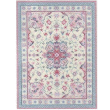 1:48, 1/4" Scale Dollhouse Miniature Area Rug 1-7/8" x 2-1/2"