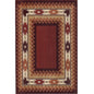 1:24, 1/2" Scale Dollhouse Miniature Area Rug 4" x 6"